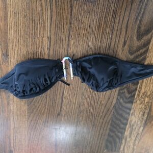 Black Fringe Bikini Top